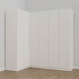 Guarda Roupa Modulado de Canto 6 Portas 3 Peças Hera Cabecasa Madeiramadeira - 2