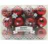 Kit 24 Bolas Árvore de Natal Decoração Maleta Vermelha 55mm - 1