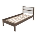 Ver imagem 2 de Cama de Solteiro para Colchão 88 X 188 Cm Multimóveis Cr35008 Nogal/branca