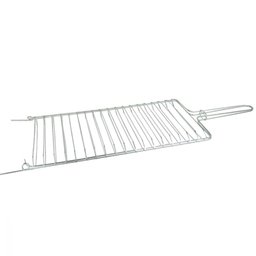 Grelha Dobrável Abaulada para Churrasqueira 18x60cm - 1