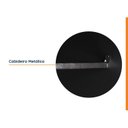 Ver imagem 6 de Guarda-Roupa Planejado Solteiro 7 Portas Espelho e Mesa de Cabeceira Hera CabeCasa MadeiraOriginals Preto/Cromado
