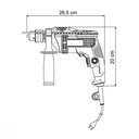 Ver imagem 4 de Furadeira de Impacto 500 W 1/2" 127 V com Empunhadura Auxiliar Velocidade Variável e Sist