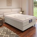 Ver imagem 1 de Cama Box Casal Gazin Los Angeles Plus Molas Ensacadas Soft Pillow 138x188x66cm