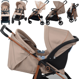 Carrinho com Moises Bebe Conforto Base Burigotto Lui Mon Amour - 3