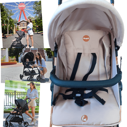Carrinho com Moises Bebe Conforto Base Burigotto Lui Mon Amour - 4