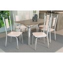 Ver imagem 1 de Mesa Cozinha Elba 120 + 6 Cad Florença Cromado Kappesberg