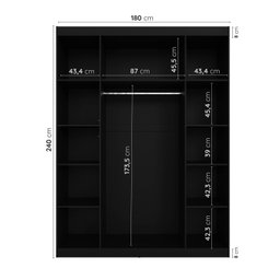 Guarda Roupa Modulado Casal de Canto 11 Portas 5 Peças Hera CabeCasa MadeiraMadeira - 9