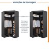 Guarda Roupa Modulado Casal de Canto 11 Portas 5 Peças Hera CabeCasa MadeiraOriginals - 12