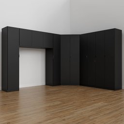 Guarda Roupa Modulado Casal de Canto 11 Portas 5 Peças Hera CabeCasa MadeiraMadeira - 2