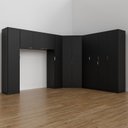 Ver imagem 2 de Guarda Roupa Modulado Casal de Canto 11 Portas 5 Peças Hera CabeCasa MadeiraOriginals