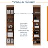 Guarda Roupa Modulado Casal de Canto 11 Portas 5 Peças Hera CabeCasa MadeiraMadeira - 14
