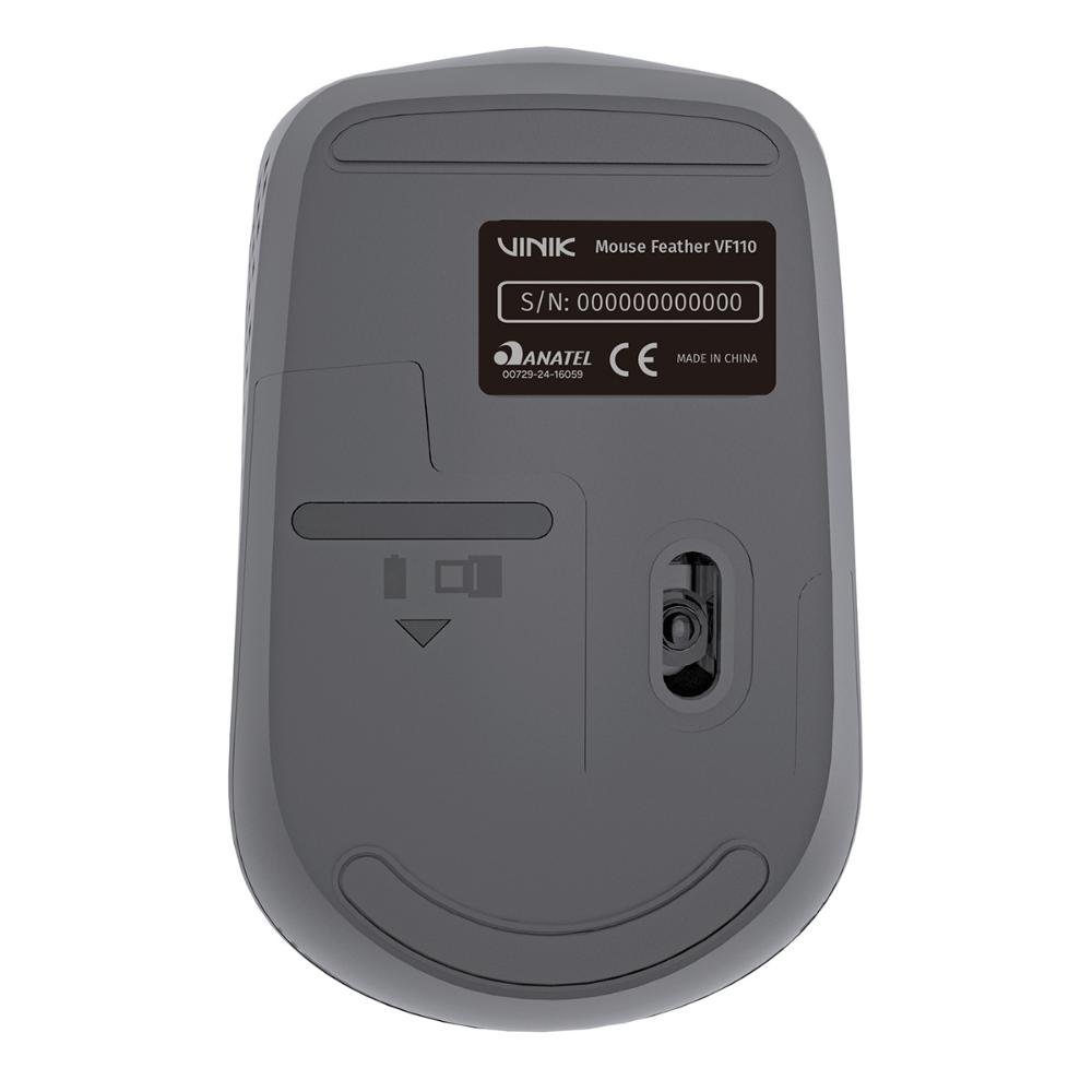 Mouse sem Fio Vinik Feather Vf110 1200dpi - Cinza - 6