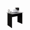 Ver imagem 4 de Mesa Retangular New City Pé Painel 90 cm Cinza Cristal/Preto Gebb Work