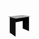 Ver imagem 5 de Mesa Retangular New City Pé Painel 90 cm Cinza Cristal/Preto Gebb Work