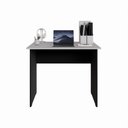 Ver imagem 6 de Mesa Retangular New City Pé Painel 90 cm Cinza Cristal/Preto Gebb Work