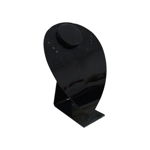 Expositor de Colar Coração de Acrílico - Preto