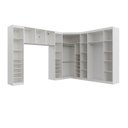 Ver mais imagens de Guarda Roupa Planejado Casal de Canto 11 Portas 5 Peças Hera CabeCasa MadeiraOriginals Branco/Algodão/Cromado
