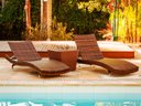 Ver imagem 2 de Kit 4 Cadeiras e Mesa, 2 Espreguiçadeiras Bona e Mesa com Ombrelone - Piscina, Jardim, Área Trama Or