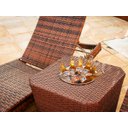 Ver imagem 5 de Kit 4 Cadeiras e Mesa, 2 Espreguiçadeiras Bona e Mesa com Ombrelone - Piscina, Jardim, Área Trama Or