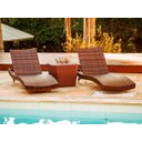Ver imagem 4 de Kit 4 Cadeiras e Mesa, 2 Espreguiçadeiras Bona e Mesa com Ombrelone - Piscina, Jardim, Área Trama Or