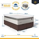 Ver imagem 6 de Cama Box Baú com Colchão de Molas Ensacadas Pillow Top Supreme Lux Queen 158cm