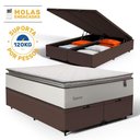 Ver imagem 5 de Cama Box Baú com Colchão de Molas Ensacadas Pillow Top Supreme Lux Queen 158cm