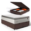 Ver imagem 1 de Cama Box Baú com Colchão de Molas Ensacadas Pillow Top Supreme Lux Queen 158cm
