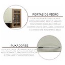 Ver imagem 5 de Cozinha Modulada Completa Fidelitá Paris 5 Peças 260cm 11 Portas 3 Gavetas com Tampo