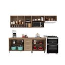 Ver imagem 2 de Cozinha Modulada Completa Fidelitá Paris 5 Peças 260cm 11 Portas 3 Gavetas com Tampo