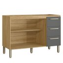 Ver imagem 2 de Balcão de Pia 120 Cm 2 Portas 3 Gavetas sem Tampo Amestita Kits Paraná