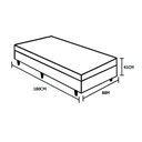 Ver imagem 4 de Base Box Baú Solteiro NK Camas Sintético Bege 41x88x188