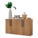 Ver imagem 1 de Aparador Buffet 4 portas Viena Multimóveis V3604 Rustic/Preto