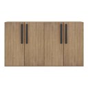 Ver imagem 7 de Aparador Buffet 4 portas Viena Multimóveis V3604 Rustic/Preto