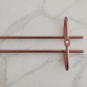 Ver imagem 4 de Suporte Porta Taças Reto 25cm Organizador De Taças Suspenso Rose Gold