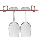 Ver imagem 1 de Suporte Porta Taças Reto 25cm Organizador De Taças Suspenso Rose Gold