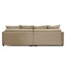 Sofá Cama Retrátil e Reclinável 2,10m com Molas Catarina Veludo Bege Rover & Beato - 2