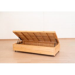 Cama Box Baú Rústica Solteirão Serenelife - Natural - 4