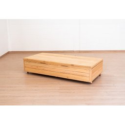 Cama Box Baú Rústica Solteirão Serenelife - Natural - 3