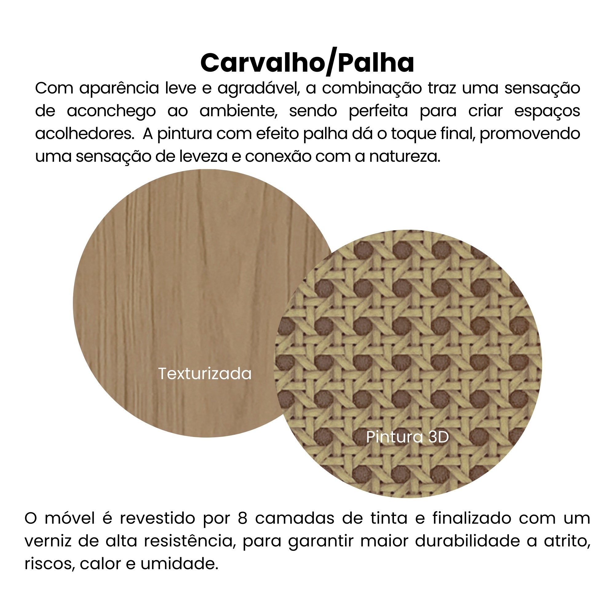 Aparador em Mdf 2 Gavetas 110cm Palha - 16