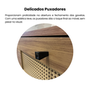 Ver mais imagens de Aparador em MDF 2 Gavetas 110cm Palha Bege/Carvalho