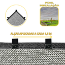 Ver imagem 3 de Tela Sombrite 50% 5x5 Bainha/ Alças 1,5 Metros