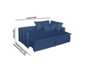 Ver imagem 5 de Sofá Cama Dubai 4 Lugares 2,00m Retrátil e Reclinável | Conforto e Design Moderno de Casa Estofados