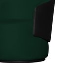 Ver imagem 5 de Kit 2 Poltronas Organica Beatriz Suede Verde C/ Composê Corano Preto - Lm Decor