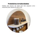 Ver mais imagens de Cantinho do Café 2 Portas e Suporte para Xicaras Viena Marrom/Cedro/Off White