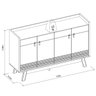 Aparador Buffet Abruzzo Nature/off White - 2