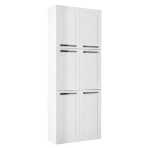 Paneleiro de Cozinha Itatiaia 6 Portas Florença Branco Neve