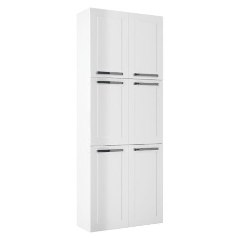 Paneleiro de Cozinha Itatiaia 6 Portas Florença Branco Neve