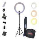 Ver imagem 7 de Ring Light Iluminador Portátil Tomate 48cm Tripé 2m C/sacola