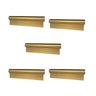 Kit 5 Puxador Sorento 96mm Dourado Fosco Zen Móveis - 2