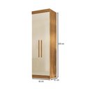 Ver imagem 4 de Guarda-roupa Solteiro Odisseia Plus 2 Portas Cinamomo/off White - Maxel